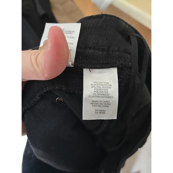 Jones New York Black Straight Leg Studded High Rise Casual Pants Womans Size 16 - Picture 6 of 7